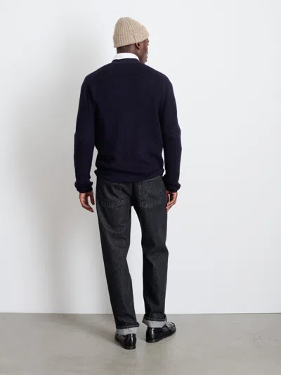 Alex Mill Samuel Cardigan In Wool In Dark Navy