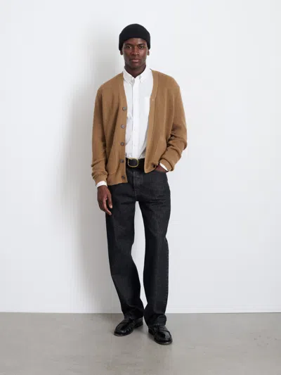 Alex Mill Samuel Cardigan In Wool In Camel