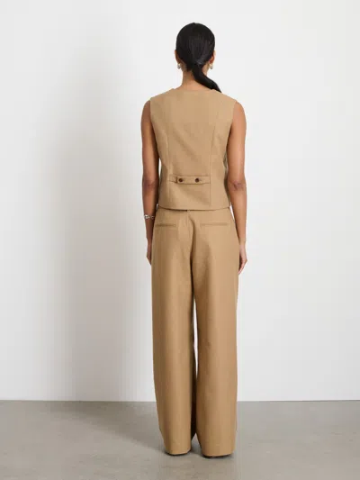 Alex Mill Soho Vest In Wool In Camel