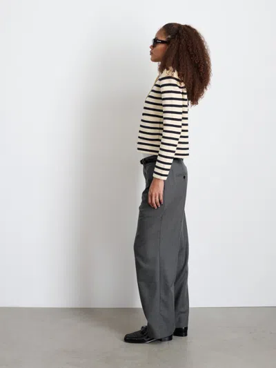 Alex Mill Soho Trouser In Wool In Charcoal