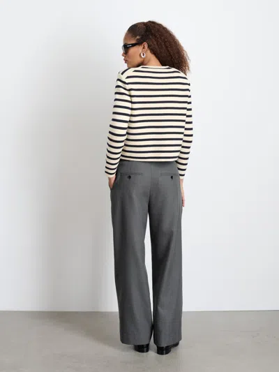 Alex Mill Soho Trouser In Wool In Charcoal