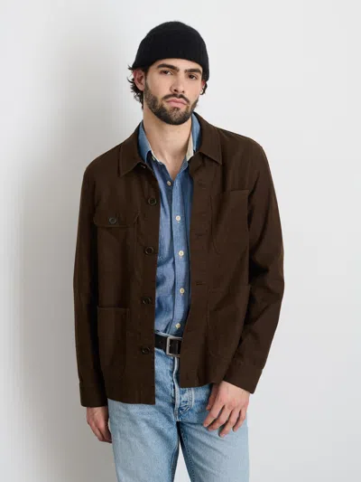 Alex Mill Work Jacket In Chamois In Espresso