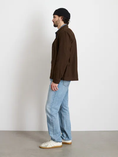 Alex Mill Work Jacket In Chamois In Espresso