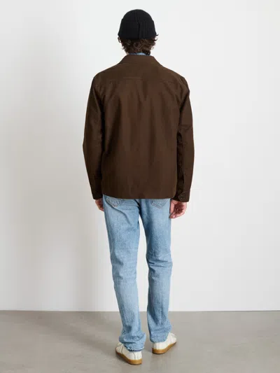Alex Mill Work Jacket In Chamois In Espresso