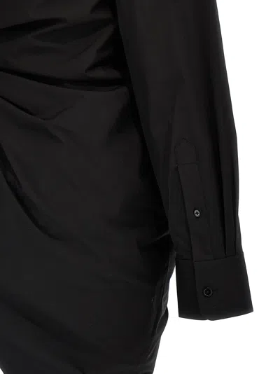 Alexander Wang Asymmetrical Ruched Poplin Dress