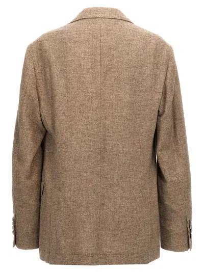 Brunello Cucinelli Single-breasted Blazer With Structured Shoulders
