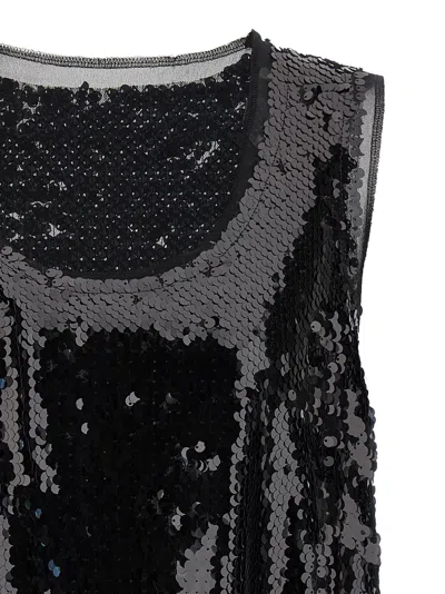 Comme Des Garçons Black Sequin Top