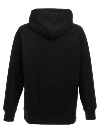 Comme Des Garҫons Homme Logo Print Hoodie In Black