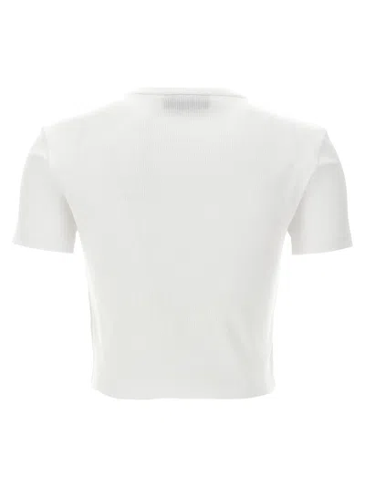 Fendi White Logo Cotton T-shirt