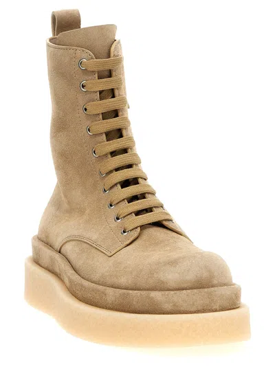 Shop Jil Sander Suede Ankle Boots