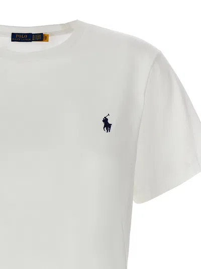 Polo Ralph Lauren Crew Neck T-shirt With Horse In White