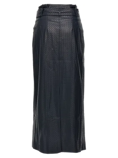 Rotate Birger Christensen Rotate Birgerchristensen Braided Skirt In Blue