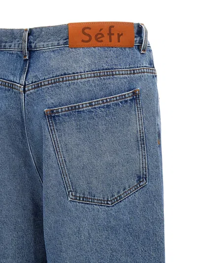 Séfr Blue Disco Cut Jeans In Blue