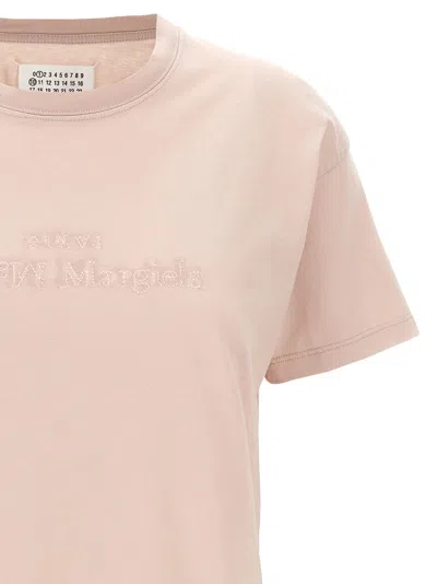 Maison Margiela Reverse Logo T Shirt With In 粉色的