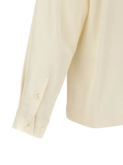 Séfr Sefr Ivory Wool Riku Shirt In White