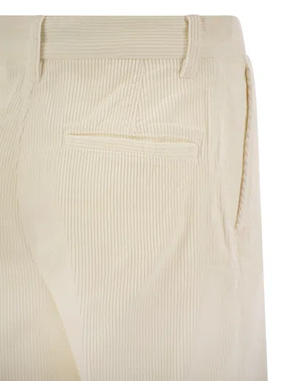 Polo Ralph Lauren Wide-leg Cotton Trousers With Concealed Fly In Lavander