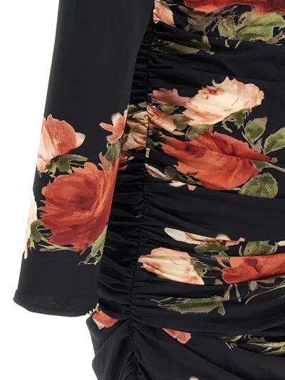 Magda Butrym '24' Draped Floral Mini Dress