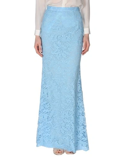 Emilio Pucci Long Skirt In Sky Blue