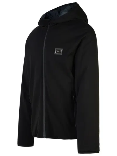 Dolce & Gabbana Black Viscose Blend Jacket In Black
