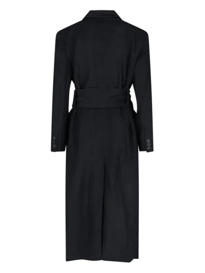 Eudon Choi Single-breasted Midi Coat In Black In Black