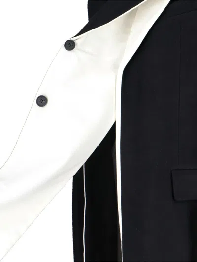 Eudon Choi Single-breasted Midi Coat In Black In Black
