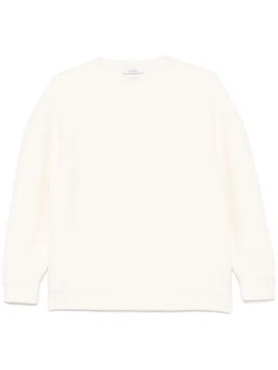 Max Mara Wool Crewneck Sweater In White