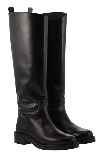 Stuart Weitzman Celia Riding Boot Knee-high In Black