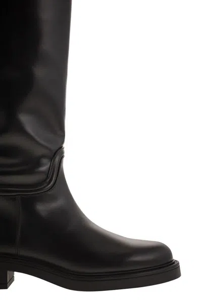 Stuart Weitzman Celia Riding Boot Knee-high In Black