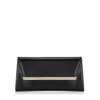 JIMMY CHOO MARGOT Red Patent and Suede Clutch Bag