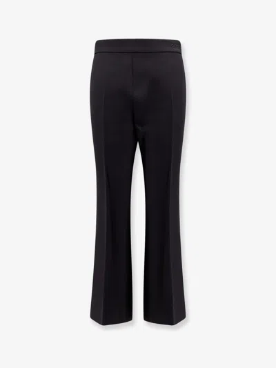 Gucci Embroidered Cotton Blend Pant In Black