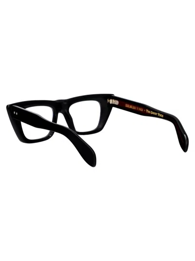 Cutler And Gross Black Acetate Optical Glasses In 01 Black