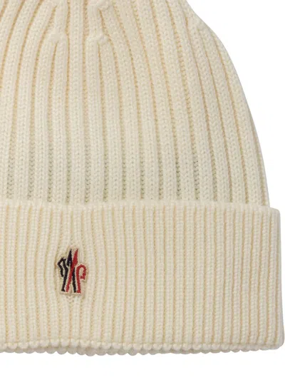 MONCLER MONCLER GRENOBLE RIBBED WOOL BEANIE 