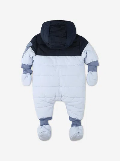 Hugo Boss Boss Baby Boys Snowsuit Ih Blue In Blue