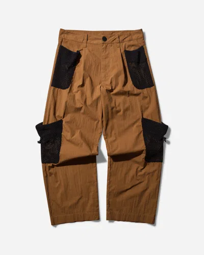 Haydenshapes Net Pocket Cargo Pants Caramel In Brown