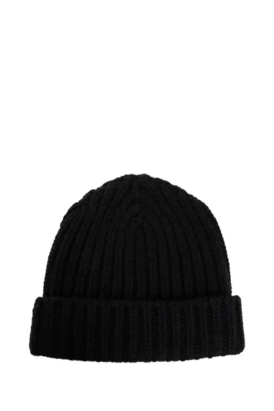 Warm-me Unisex Black Hats In Black