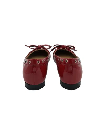Ganni Ballerina-slippers In Red