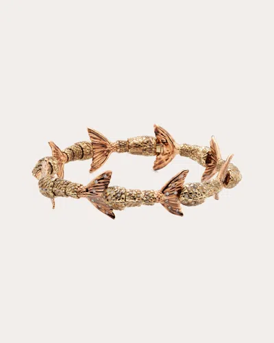 Bibi Van Der Velden Women's Mermaid Tails Bracelet In Gold/rose Gold