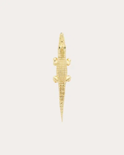 Bibi Van Der Velden Women's Alligator Bite 18k Gold Tsavorite Single Earring In Gold