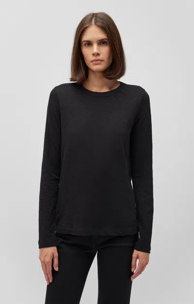 Mavi Long Sleeve Crew Neck In Black In Black