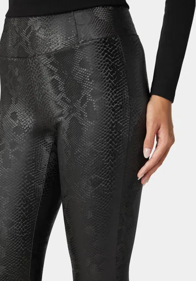 Bebe High Waist Embossed Vegan Leather Legging In Black