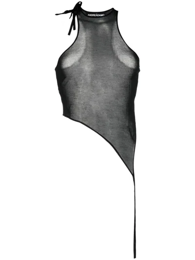 Andreädamo Andreadamo Transparent Knit Tank Top