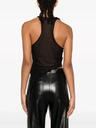 Andreädamo Andreadamo Transparent Knit Tank Top
