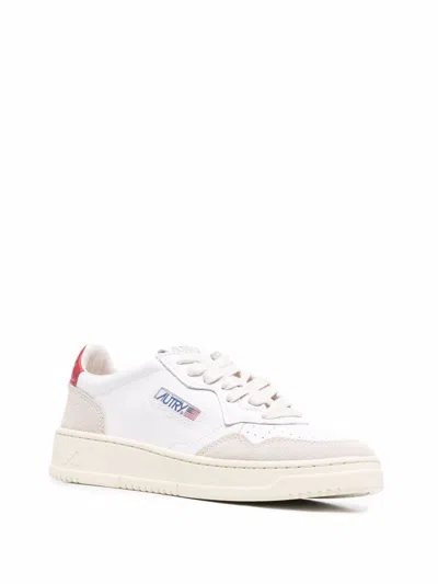 Autry Medialist Low Leather Sneakers In White