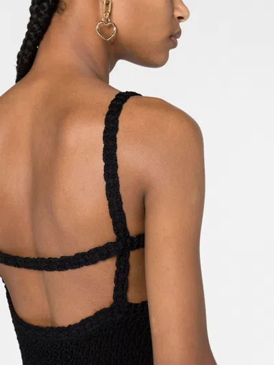 Blumarine Crochet-knit Gown Dress