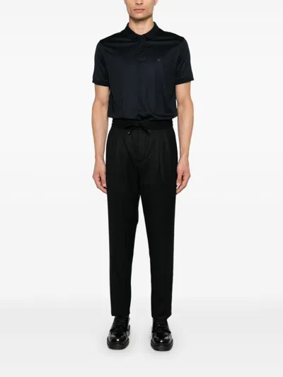 Shop Emporio Armani Capsule Logo Cotton Polo Shirt