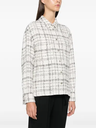 Iro Tweed Checkered Top High-low Hem