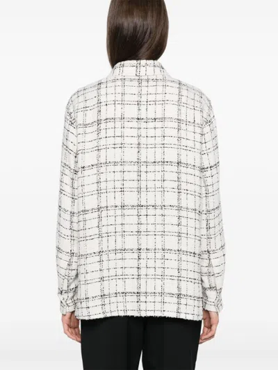 Iro Tweed Checkered Top High-low Hem