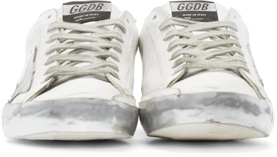 Shop Golden Goose White Superstar Low-top Sneakers