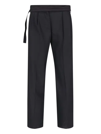 Eudon Choi 'leslie' Straight Pants In Black