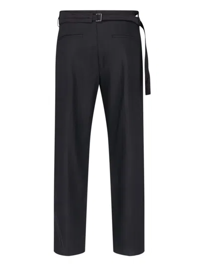 Eudon Choi 'leslie' Straight Pants In Black